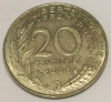 G7. FRANTA 20 CENTIMES 1996, 4 g., Aluminum-Bronze, 23.5 mm XF **, Europa