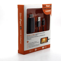Cablu adaptor MHL SlimPort Micro USB la HDMI Video Adapter HDTV pentru LG Google Nexus 4 5 7 G2 G3 Optimus G Pro G Flex G pad 8.3 Asus - lungime 2m foto