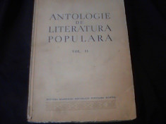 ANTOLOGIE DE LITERATURA POPULARA VOL-II- foto