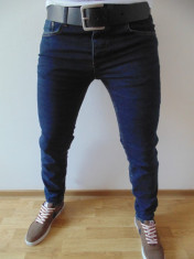 BLUGI SLIM FIT/ CONICI RIVER ISLAND BARBATI BLEUMARIN NOU! ! EDITIE LIMITATA! ! foto