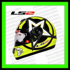 CASCA MOTO LS2 FF398 = M Yellow Star foto