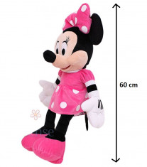 Jucarie de plus muzicala Minnie Mouse aprox 60 cm foto