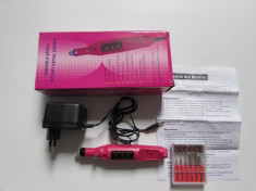 FREZA / Freza unghi false / Freza unghi gel / Pila Electrica/ 20000 RPM culoare roz foto