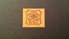 Italia statul papal 1867 nedantelat val. de 10 C