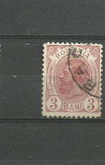 Romania 1893/1908 - REGELE CAROL I SPIC DE GRAU, timbru stampilat A7 foto