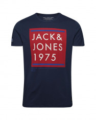 Tricou Jack &amp;amp;amp; Jones - art 12091897 bleumarin slim fit foto