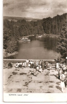 CPI (B4661) SOVATA, LACUL URSU, EDITURA MERIDIANECIRCULATA, 6.4.1962, STAMPILE foto