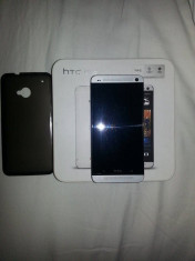 HTC One M7 32 GB argintiu pachet complet foto