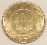 G7. ITALIA 200 LIRE 1995, 5 g., Aluminum-Bronze, 24 mm, AUNC / UNC **, Europa