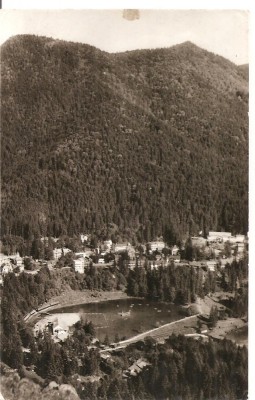CPI (B4644) TUSNAD, VEDERE DE PE STANCA SOIMILOR, EDITURA MERIDIANE, CIRCULATA, 11.9.1967, STAMPILE, TIMBRU foto