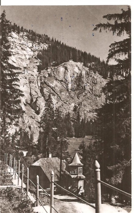 CPI (B4640) LACUL ROSU. VEDERE SPRE SUHARD, EDITURA MERIDIANE, CIRCULATA, 20.8.1969, STAMPILE, TIMBRU, RPR