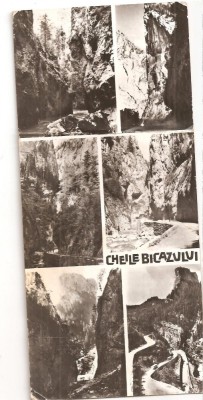 CPI (B4665) CHEILE BICAZULUI. MOZAIC, CIRCULATA, 10.7.1965, STAMPILA, dimensiuni: 9x20 mm, RPR foto