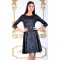 Rochie de Seara - Rochie de Club - Rochii Dama, Femei - Rochie Scurta Neagra - Catalina - MADE IN ROMANIA