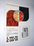 Cumpara ieftin Pliant / brosura prezentare pentru Unitate de sudura prin difuzie A-306-08, anii &#039;60