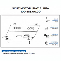 Scut motor metalic Fiat Albea 2006-&amp;gt; foto