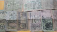 Lot Ruble rusesti , 36 bancnote , 1898 - 1902 foto