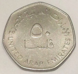 G7. EMIRATELE ARABE UNITE 50 FILS 1419-1998, 4.30 g., Cu-Nickel, 21 mm XF **, Asia