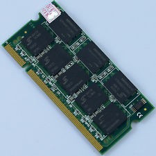 Vand memorii ram laptop 1GB DDR1 Nanya PC-2700 333MHz non-ECC 200Pini SoDimm double -sided 16 cipuri, 2.5V, CL 2.5 foto