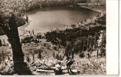 CPI (B4680) TUSNAD. LACUL SF. ANA, EDITURA MERIDIANE, CIRCULATA, 22.10.1962, STAMPILA, TIMBRU, RPR foto