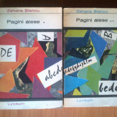 h1 Zaharia Stancu - Pagini Alese - 2 volume