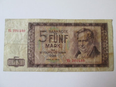 5 MARK(MARCI) 1964 GERMANIA DEMOCRATA foto