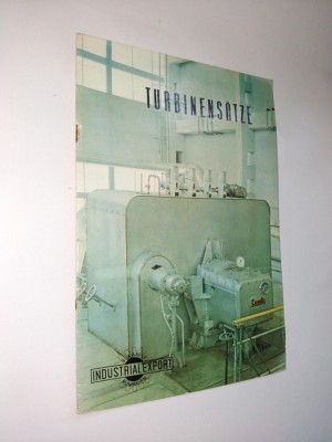 Pliant romanesc de prezentare pentru diverse turbine, Resita anii &amp;#039;60 ( in limba germana) foto