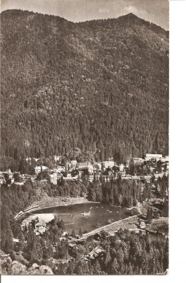 CPI (B4647) TUSNAD, VEDERE DE PE STANCA SOIMILOR, EDITURA MERIDIANE, CIRCULATA, 17.6.1963, STAMPILE, TIMBRU foto
