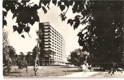 CPI (B4697) BUCURESTI. HOTEL EUROPA, EDITURA MERIDIANE, CIRCULATA, 24.7.1969, STAMPILA, TIMBRU foto