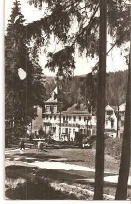 CPI (B4625) BORSEC, VEDERE DIN STATIUNE, EDITURA MERIDIANE, CIRCULATA, 23.8.1964, STAMPILE, RPR foto