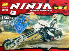 Joc constructie tip LEGO Ninjago - 156 piese - Bela Ninja 9728 foto