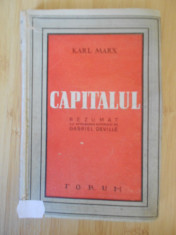 KARL MARX--CAPITALUL-interbelica foto