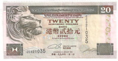 HONG KONG 20 DOLLARS DOLARI 1994 XF foto