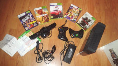 Xbox 360 + kinet + 5 jocuri originale + maneta + garan?ie foto