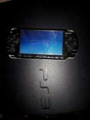 Vand consola PSP slim modata cu card si cablu de date si incarcator pret 100 lei foto