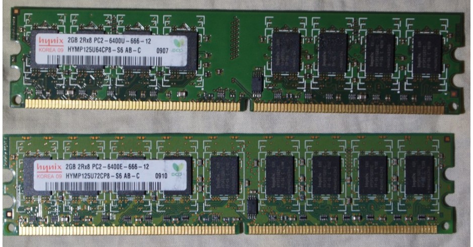 4 GB DDr2 2*2GB DDR2 800 Mhz 1 Hynix PC6400 Quimoda 2* P/N ...