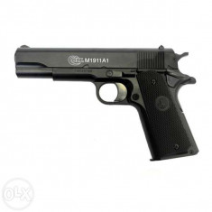 Pistol airsoft Cybergun COLT 1911 Slide Metalic-armare manuala-Puternic+200 bile foto