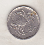 Bnk mnd Malta 5 centi 1995 , fauna marina, Europa