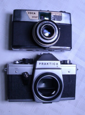 praktica si Foca lot de 2 aparat foto blocate aparate foto vechi veche aparat vintage de colectie anii 50 si 60 foto
