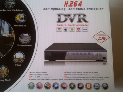 VIDEO RECORDER 4 canale pentru 4 camere de supraveghere DVR foto