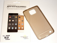 Husa Protectie Silicon Ultra Slim 0,3 mm Samsung Galaxy S2 I9100 + Folie CADOU! foto