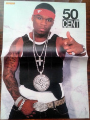 Poster cu doua fete 50 Cent/ Christina Aguilera 41 x 28 cm foto