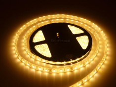 Banda LED flexibila 12V siliconata- 60 leduri SMD / metru , ALB - COD 10006 - foto