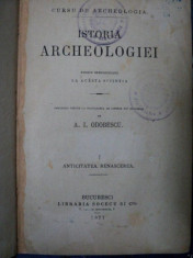 ISTORIA ARCHEOLOGIEI - A.I. ODOBESCU -BUC. 1877 foto