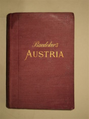 Austria including Hungary, Transylvania, Dalmatia and Bosnia - handbook for travelers, Leipzig, 1900 foto