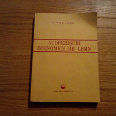 ACOPERISURI ECONOMICE DE LEMN - N. Gane, I. Otescu - 1952, 352 p.