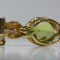 Bratara aur 14k cu peridot