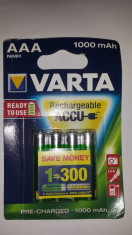 ACUMULATORI VARTA 1000mAh/AAA foto