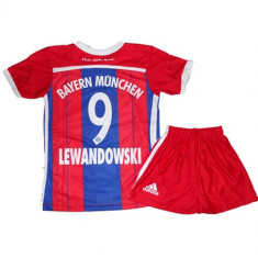 Tricou+Sort(Compleu) Pentru Copii Adidas BAYERN MUNCHEN ACASA Sezon 2014/15(NR 9 LEWANDOWSKI) foto