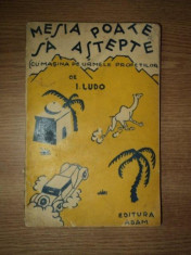 MESIA POATE SA ASTEPTE, CU MASINA PE URMELE PROFETILOR de I. LUDO 1933 foto