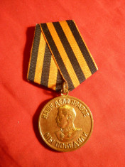 Medalia Stalin cca.1944 , bronz foto